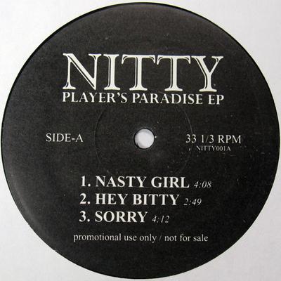 12inch Record NITTY - Player's Paradise EP NITTY001 Not On Label 2005 US Rap & Hip-Hop/R&B Used