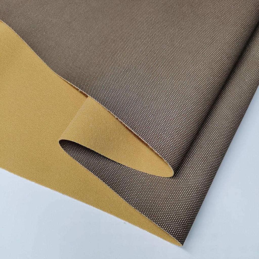 6P Eco-Friendly Semi-PU Leather: Soft, Smooth, Scratch-Resistant, Waterproof, Linen-Texture, Hydrolysis-Resistant Fabric.