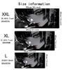 Black Cool Anime Girl MousePad Mouse Pad Large Computer Office Table Mats XXL Anti-slip Gaming Keyboard Mousepads Long Desk Mat