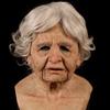 New Halloween Grandpa Wig and Mask Set Bald old man's terrifying mask
