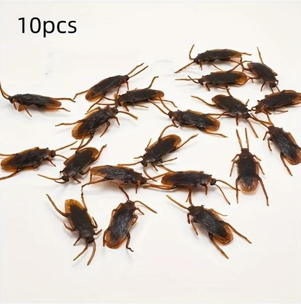 

Realistic Fake Cockroaches,Perfect for April Fools Day and Halloween,Lifelike Roaches Are Great for Indoor and Outdoor Pranks