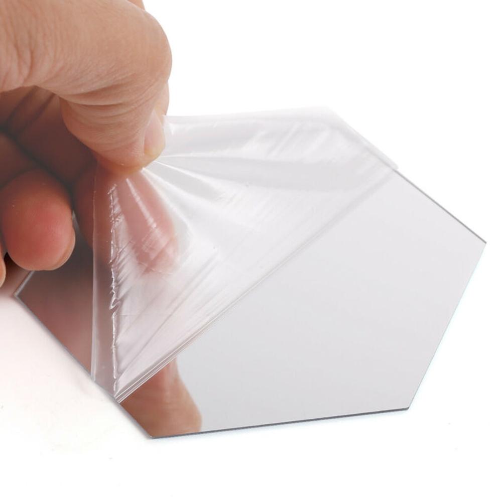 Bedroom Mirror Stickers Home Decor 3D Mirror Tiles Mosaic Wall Stickers