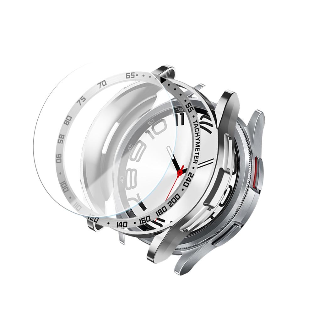 Tempered Glass+Bezel+Case for Samsung Watch 6 Classic 43mm 47mm Cover TPU Bumper All-Around Protector Clear Scratch Screen Shell