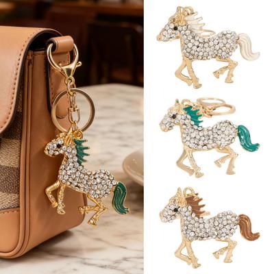Keychain Pendant 2026 Year of Horse Mascot Good Luck Charm Key Chain Bags Backpacks Car Decoration Chinese New Year Gift