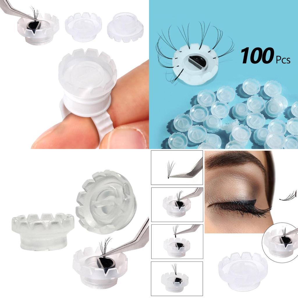 Practical And Economical Blossom Cup Ring For Eyelash Extension