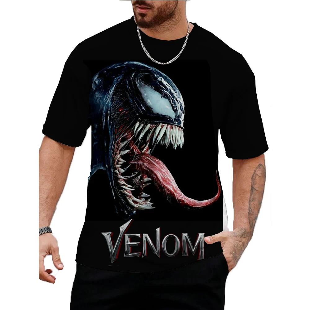 Avengers Heroes Venom Short Sleeve 3D Printed T-shirt Men s Role Playing Clothing Top Men s Clothing S