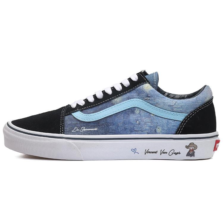 Vans Old Skool Navy Skateboard Shoes Unisex Blue White Black VN000D3HNVY(Team10-QD) 35
