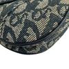 Dior Trotter Canvas Saddle Shoulder Bag Navy Canvas Used