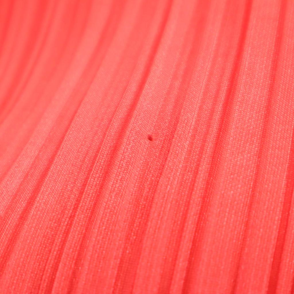 PLEATS PLEASE Made In Japan Short Sleeve Pleated T-shirt 3 Red Women Used