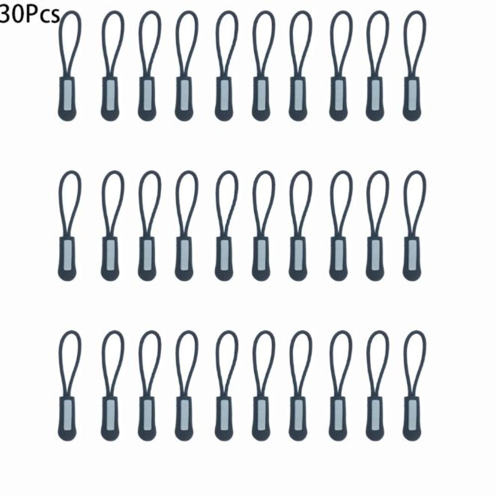 30Pcs Black Pulling Rope Plastic Zipper Rope Pull Tail Rope  Clothing, Luggage, Shoes and Boots