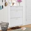 Shoe Cabinet with 3 Flip Drawers Shoe Storage Cabinet for Entryway Hallway