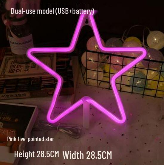 Manufacturer's New LED Neon Light: Lightning Cloud, Planet, Heart, Rainbow – Perfect for Christmas Night Décor.