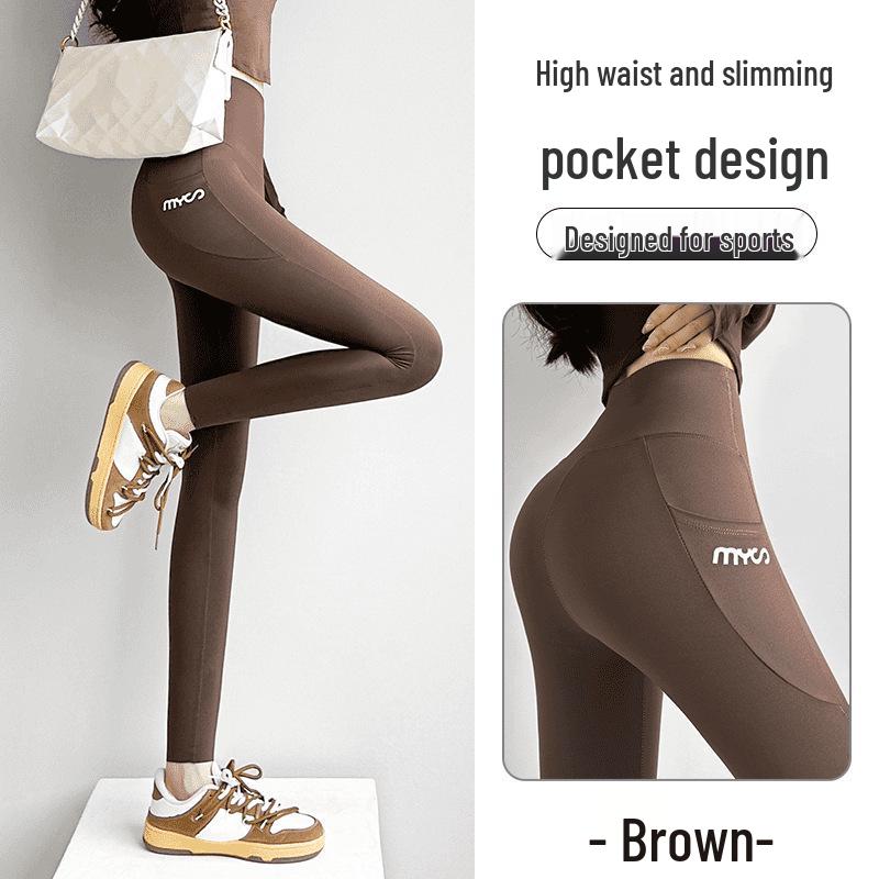 

Women s High-Waisted Yoga Pants - Pocket Shark, Tummy-Control, Butt-Lifting, Seamless Slimming Base Layer for Spring/Autumn 2026 XL (125-150 lbs)