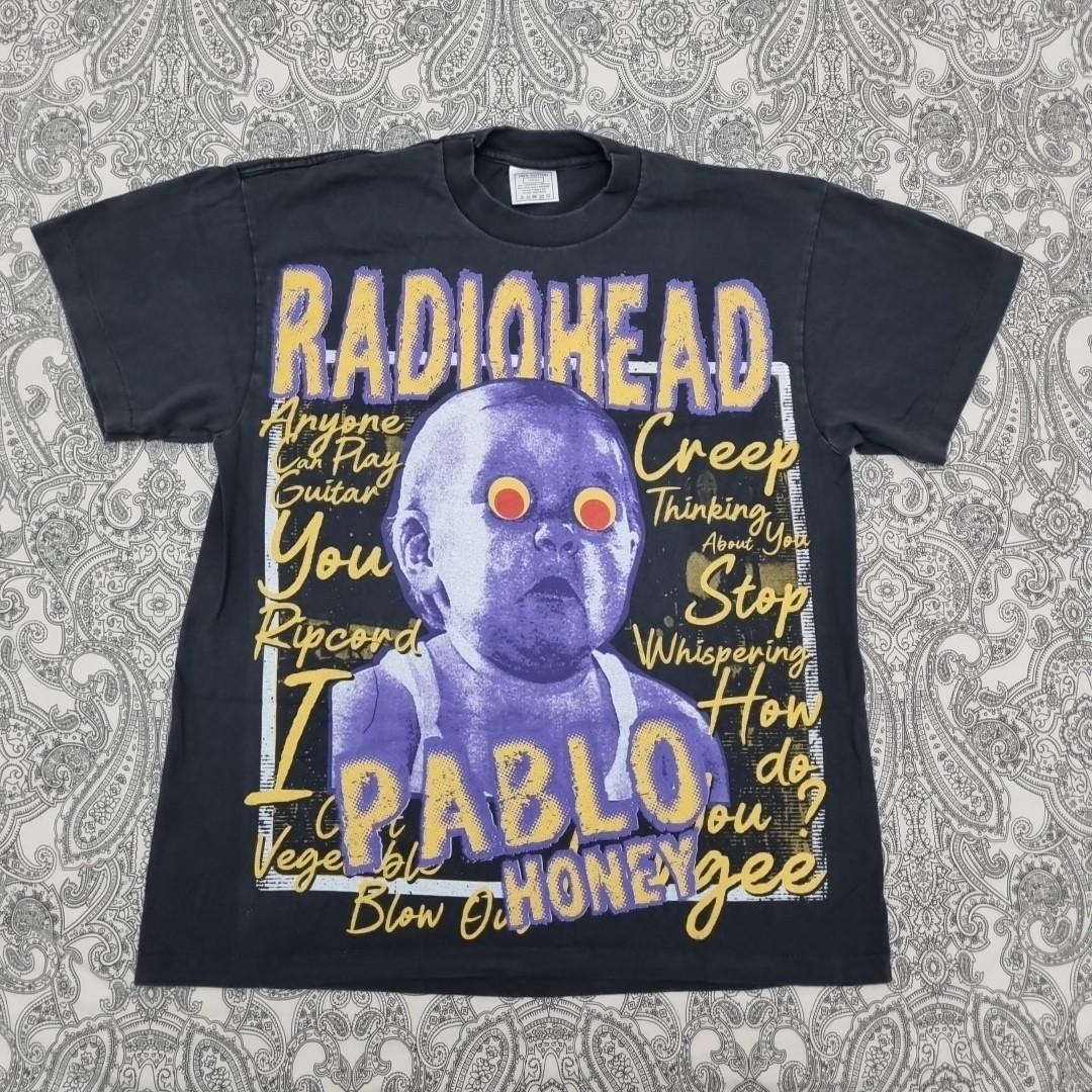 

Radiohead Vintage Band T-Shirt Mens Womens Tees Toparge The Bends Pablo Honey Graphic Print 2XL