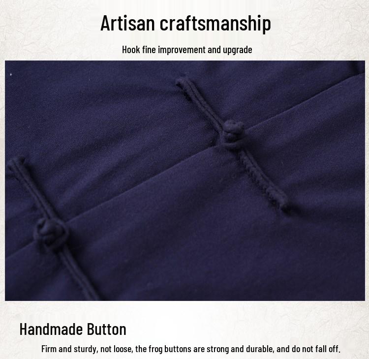 Men’s Winter Cotton Padded Tang Suit Jacket - Chinese Style Stand Collar for Middle-aged and Elderly