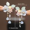 2pcs Chinese Classical Style Exquisite Three-dimensional Flower Tassel Hair Clips  Party Performance Hanfu Dress Hair Accessorie
