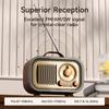 Retro Multifunctional Bluetooth Speaker with Radio, Portable Wireless Outdoor and Home Audio, Multi-band, Card Compatible.