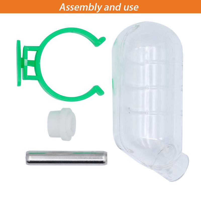 60ml Plastic Hamster Drinker Water Bottle Dispenser Feeder Hanging Guinea Pig Rabbit Drinking Bottle Pet Drinking Fountain