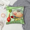 Cartoon P-PIKMINS Pillow Case Sofa Decorative Home Double-sided Print Plush Square Throw Pillow Covers Cushion Decor Cover