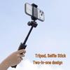 Compact Folding Vlog Selfie Tripod with Telescopic Extension and Handheld/Desktop Options