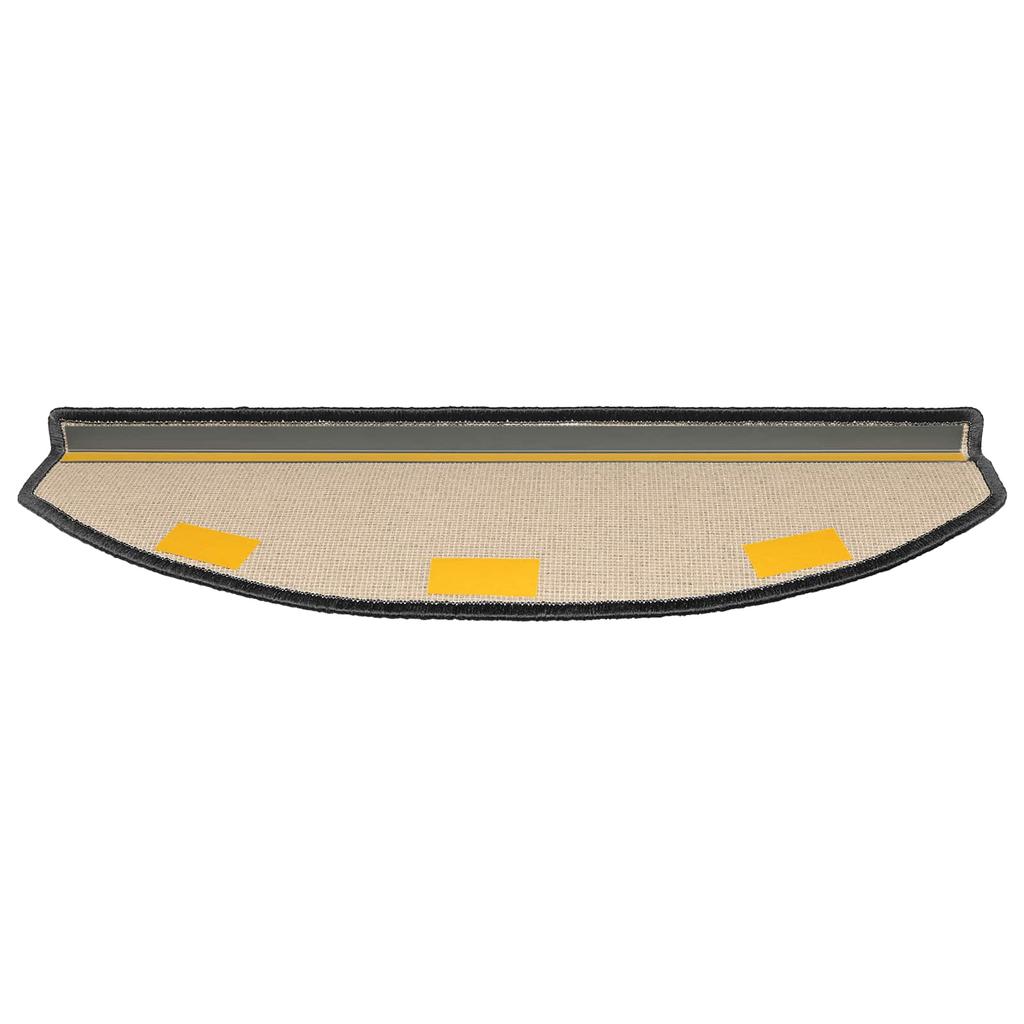 Self Adhesive Stair Protectors Semi Circular 15 pcs Dark Grey