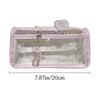 Bow Stationery Bag Transparent Storage Bag Cute Pen Box  Gift