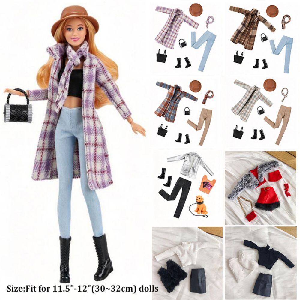 Fashion Winter Wool Overcoat Tops Cute 1/6 Dolls Accessories For 11.5 Inch Doll/for 30cm Doll