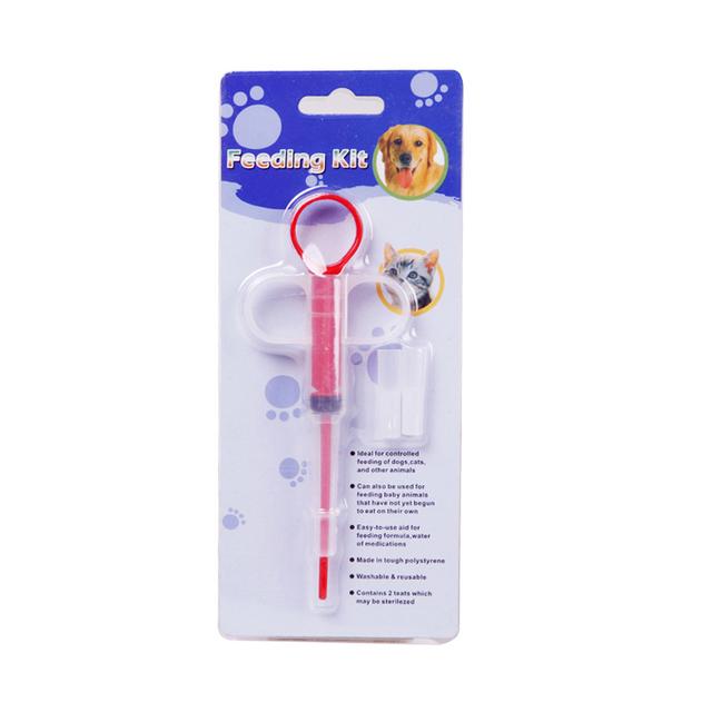 Pet Medicine Syringe Tablet Pill Gun Piller Push Dispenser Medicine Water Milk Syringe Dog Cat Tube Feeder Tools Dog Accessories