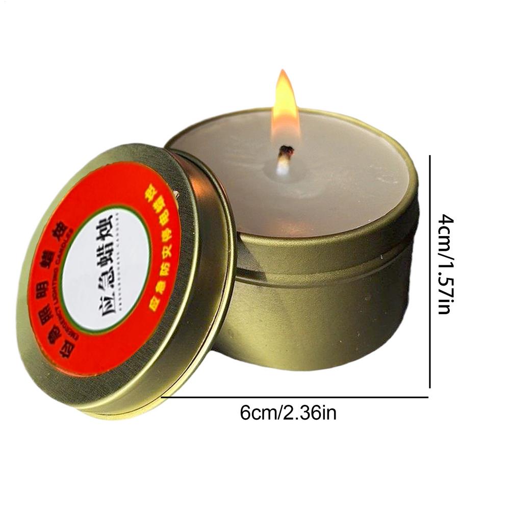 

10pc Survival Candles SmokelessOdorless Long-Lasting Emergency Candles For Power Outage Camping Outdoor Home Supplies Windproof