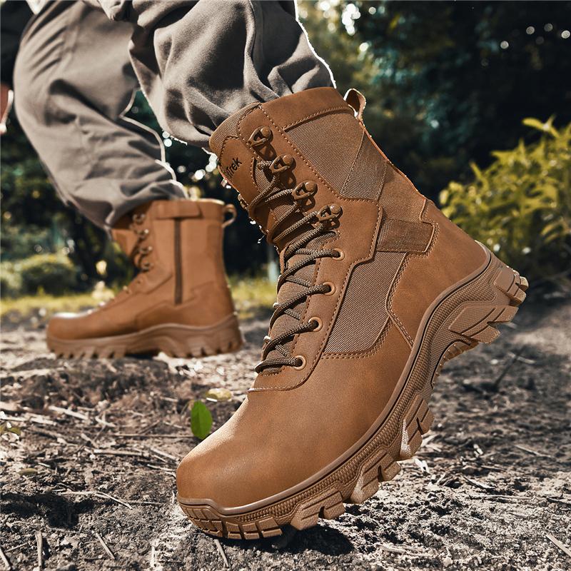 Herren Taktischer Stiefel Knöchel Wüste Militär Jagd Wanderschuhe Hohe Qualität Unisex Armee Wasserdicht Marke Motorrad Kletterschuhe