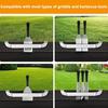 2Pcs Magnetic Griddle Spatula Holder Grill Barbecue Tool Rack Frying Pan Spatula Rack Stainless Steel Griddle Accessories for Blackstone Flat