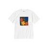 Uniqlo Floral Print Round Neck Short Sleeve T-Shirt Unisex Tops White 459312-00