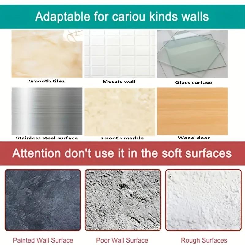 10 Stück transparente Wandhaken, selbstklebende Türwandhaken, schwere Lastenregal, Küchen- und Badezimmer-Organizer, Halter, Mehrzweckhaken