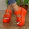 Zomer Dames Slippers Wedge Hakken Hoge Vrouwelijke Vissenbek Schoenen Dikke Zool Buitenshuis Zoete Strik Suède Meisjes Schoolmeisje Slides