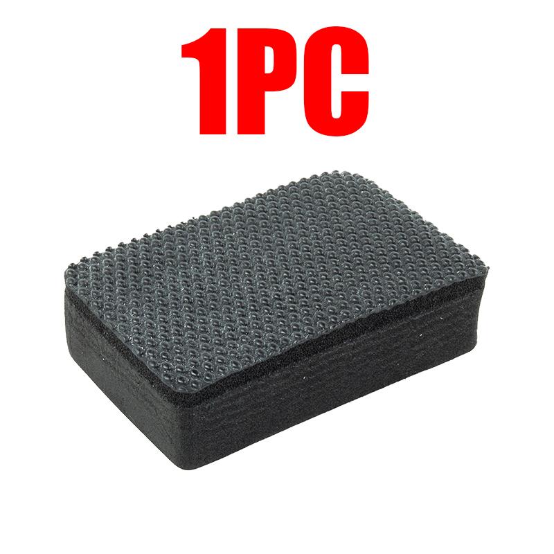 Car Cleaning Wax Polish Pad Wash Mud Car Clay Bar Pad Sponge Block Cleaning Eraser Tools Black Auto Sponge Automotive Care