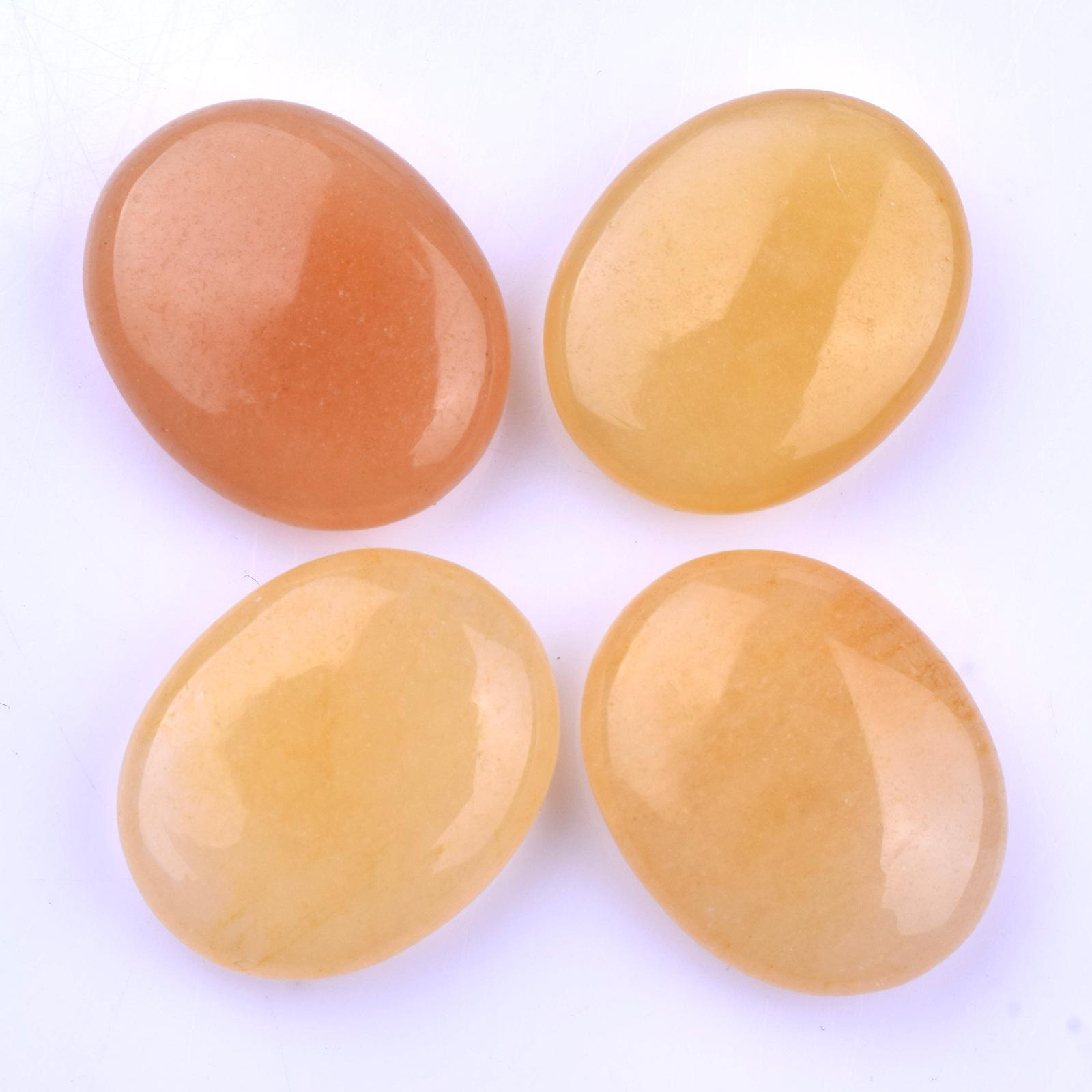 

Натуральный кристаллический тальковый камень 20 мм, овальный массажный камень – набор из шести штук