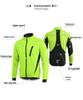 Windproof Warm Fleece Cycling Jersey - Autumn/Winter Outdoor Sports Top