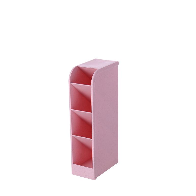 Four-compartment Slanted Insertion Pen Holder Desktop Storage Pen Holder Compact and Multi-functional Pen Holder