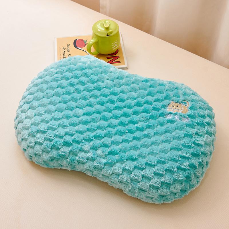 Scarab Velvet Cat Belly Pillow Bean Velvet Pillowcase Memory Foam Pillow Beauty Egg Material Cat Belly Pillow Core