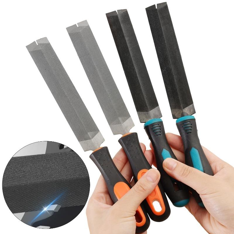 26cm Metal Steel Wood Rasp for Sharpening Saw Blade Woodworking Tools Fine Toothed Files Diamond Shaped File Specific Polishing