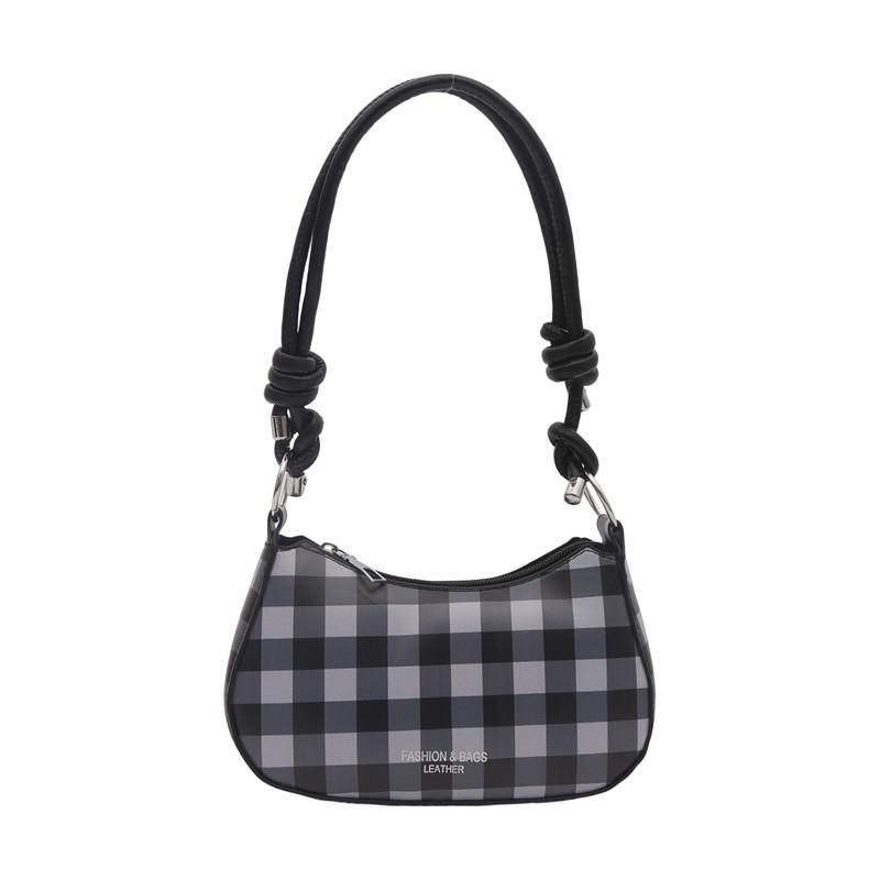 Summer New Popular Plaid Handbag 2025 Popular Versatile Messenger Bag Fashion Trend Shoulder Underarm Bag Women