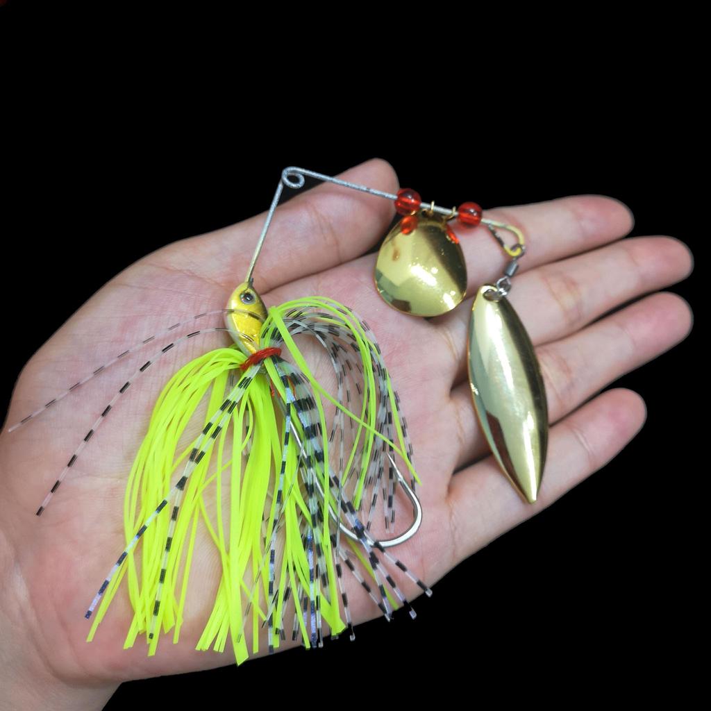 1pc Spinnerbaits with Skirt Lead Head Jigs Lures for Perch Bionic Wobbler Fishing Tackle