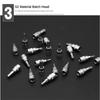 46pcs 1/4 Inch Drive Socket Ratchet Wrench Screwdriver Set with Driver Bit Socket Metric and Extension Rod for Car Repair