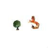 Elegant Resin Peacock Horse Sculpture Collection Handmade Animal Figurine Tabletop Ornament for