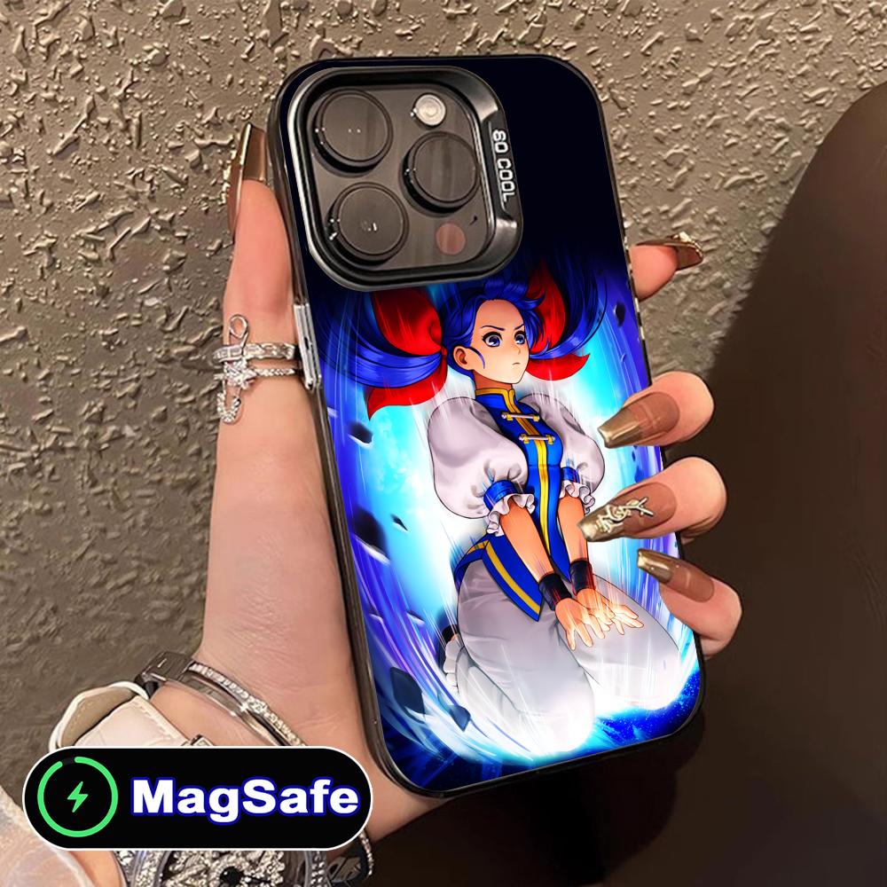Fatal Fury Hotaru Futaba Phone Case for iPhone 17 16 15 14 13 12 11 Air Pro Max Plus MagSafe Translucent Colorful Cover Cover