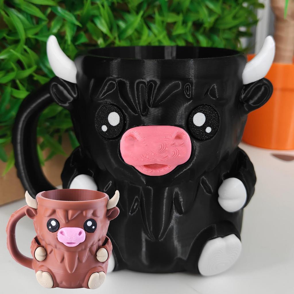 Milk Cow Ice Cream Cup Holder