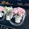 Auto Air Outlet Flower Vase Clips Ornaments Car Center Console Jasmine Vase Glass Ornaments Glass Vase Ornaments For Girls Gifts