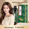 Plant-Based Hair Dye - Gentle, Non-Irritating, Colorfast Black Formula, Covers Gray, Scalp-Safe, No Hair Damage