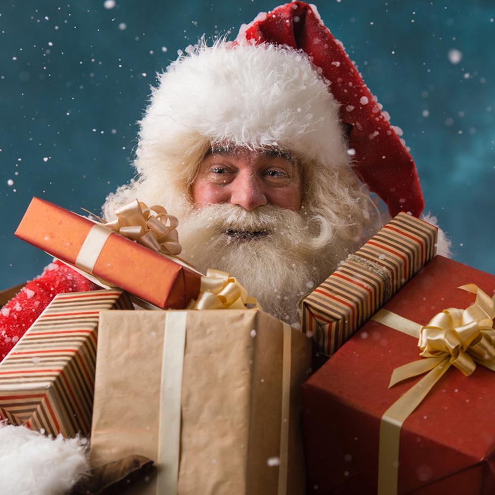 Christmas Santa Hat Red Thick Large Fluffy Hats for Adults Men Women Warm Ski Hat Christmas Party Santa Cosplay Holiday