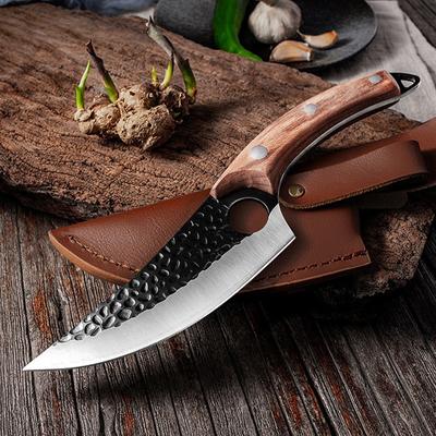Sharp Kitchen Knife Cleaver Boning Knives Chef Knife for Beef with Sheath Cover Cooking Tool